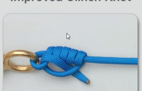 קשר “אחיזה ” משופר  – Improved clinch knot