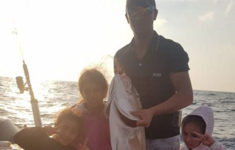 עבד אבו גאנם: “הילדים רצו דג גדול ואבא לא אכזב והתוצאה 20 ק”ג של שריר”